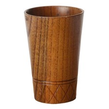 Holzbecher Handgemachter Kaffee Tee Bier Saft Milchbecher Getränk 11,5 Cm X 7,8