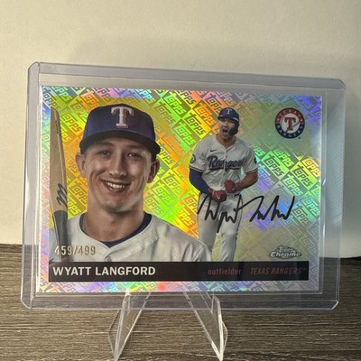 2025 Topps Chrome Platinum-#142 Wyatt Langford Topps Refractor /499