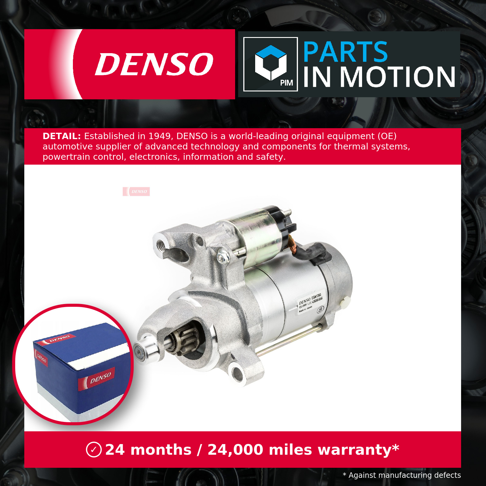 Starter Motor fits AUDI SQ5 8RB 3.0D 12 to 17 Denso 057911024 059911021G Quality