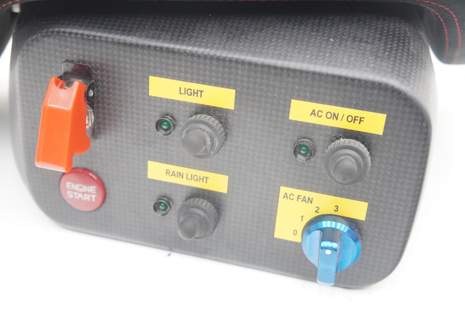 Center Dash Carbon Fiber Trim Panel Engine AC Light Switch Ferrari 458 Challenge