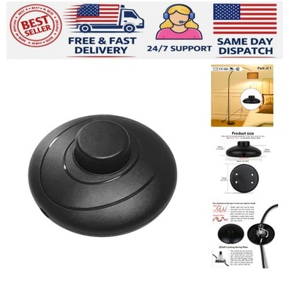 Durable Push Button Foot Switch for Floor Lamps - Compact & Easy to Install