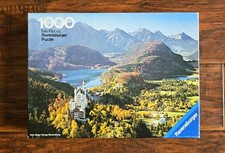 Ravensburger 1000 Piece Puzzle - Neuschwanstein - Vintage 1973