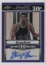 2024 Leaf Metal Sports Heroes Purple Shimmer 2/4 George Gervin Auto HOF v9t