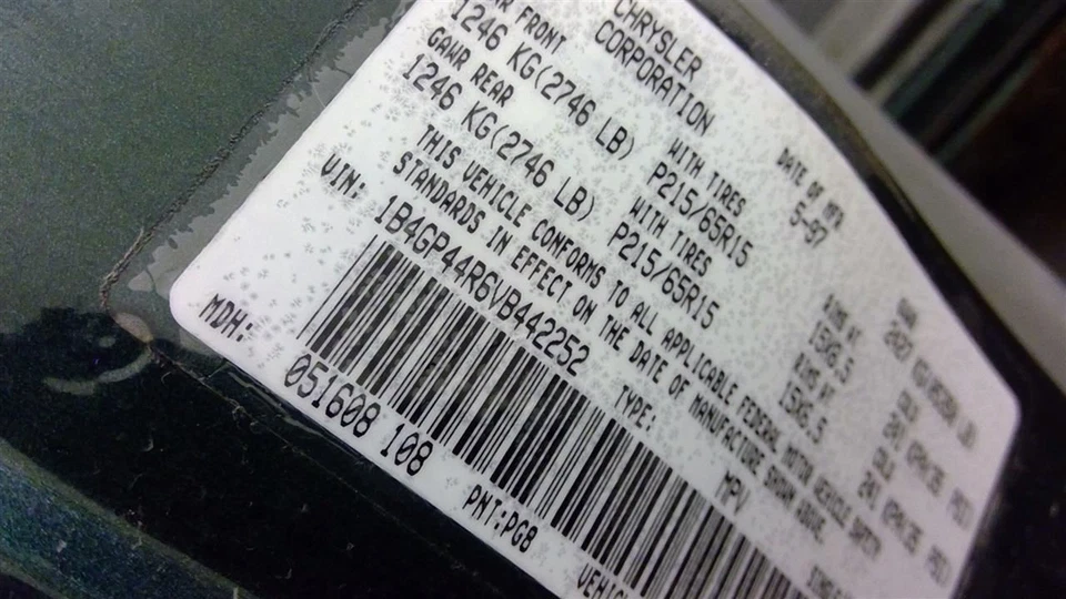 Dash Panel Fits 96-00 CARAVAN 1677606 Foto 4 de 4