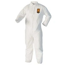KleenGuard™ A40 Liquid & Particle Protection Coveralls (37685), White, Large 