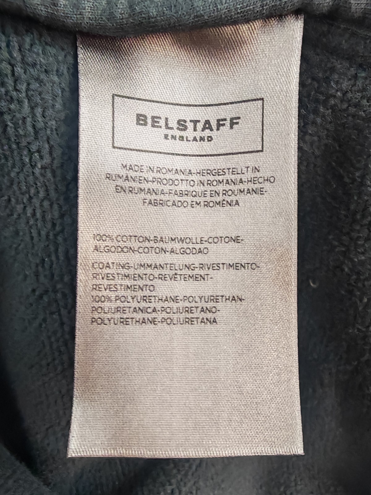 Belstaff Glenn Duff Racer Motorcycle Jacket Men's Black 3XL PU Coated image 7