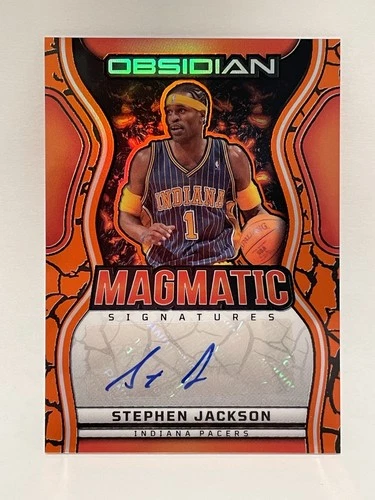 2024 Obsidian Stephen Jackson Magmatic Orange Flood Etch Auto /99