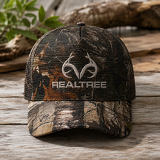Realtree Camo Embroidered Trucker Cap Mesh Snapback Adjustable Hat