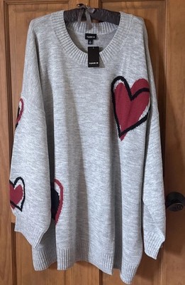 TORRID SWEATER SWEATSHIRT LONG SLEEVE KNIT TOP  5 5X 5XL 28 NEW
