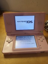 Official Nintendo DS Lite Pink With 2 Charger and Stylist - Tested Works