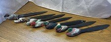 7 Brief&ouml;ffner aus Holz Enten Entenmotiv Entengriff