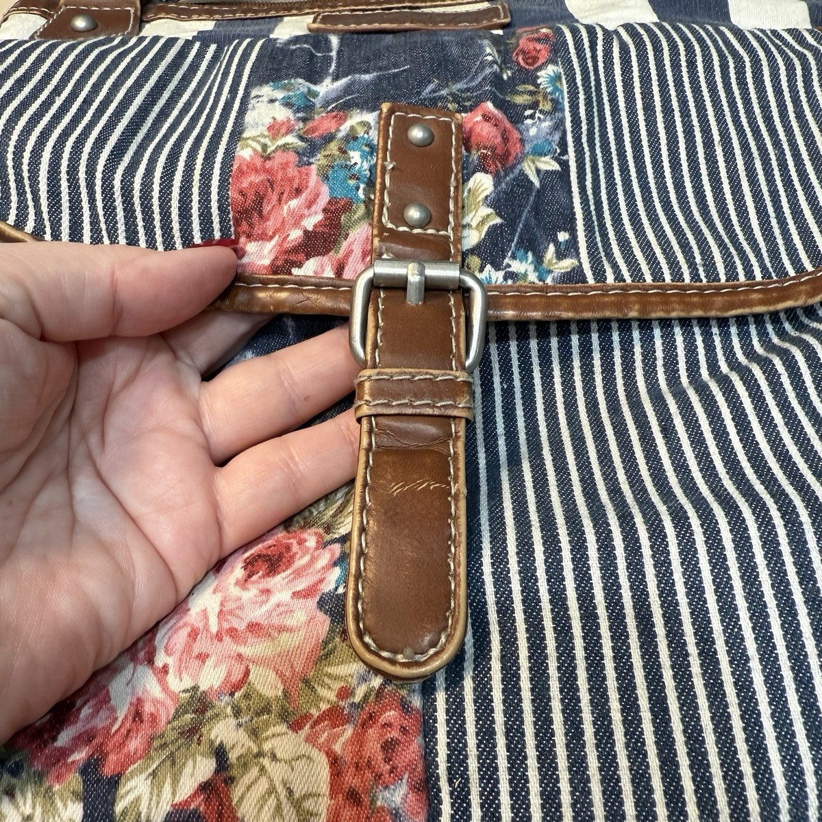 VTG Union Bay 90s Y2K Patchwork Crossbody Handbag Boho  display picture 2