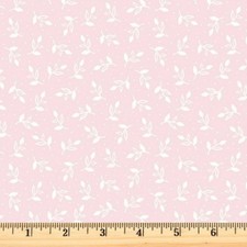 Happy Heart Sprigs Light Pink 16163-01 100 Cotton Fabric By the half yard