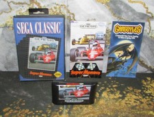 Sega Genesis Classic Super Monaco GP Racing Complete Case Cart Manual Insert