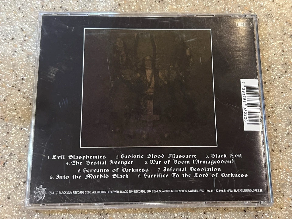 Nifelheim Servants Of Darkness Cd 2000 First Pressing Mint - Image 2 of 4
