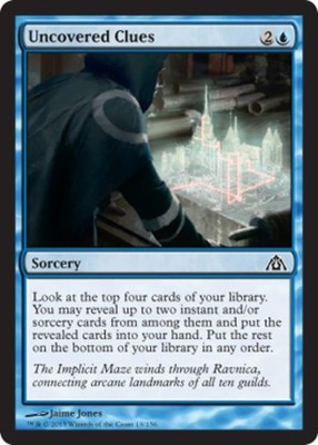 Uncovered Clues - DG MTG - Light Play