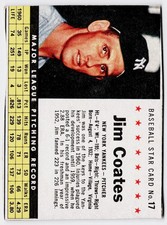1961 Post Cereal (F278-33) #17 Jim Coates