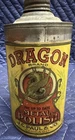 EARLY Original DRAGON BRAND METAL POLISH Vintage Can Unique ANTIQUE Old