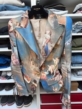 balmain blazer women, angel renaissance pattern, worn once