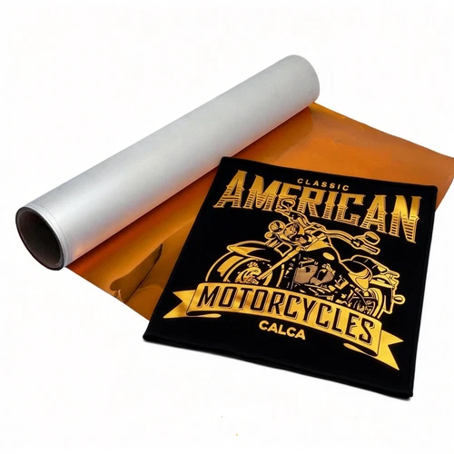 13in x 164ft DTF Transfer Copper Metallic Film  Cold Peel for Cloths Shoes Bags