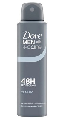 Dove Men Care Classic 48HR Antiperspirant Deodorant Spray 150 ml, 5.07 oz.
