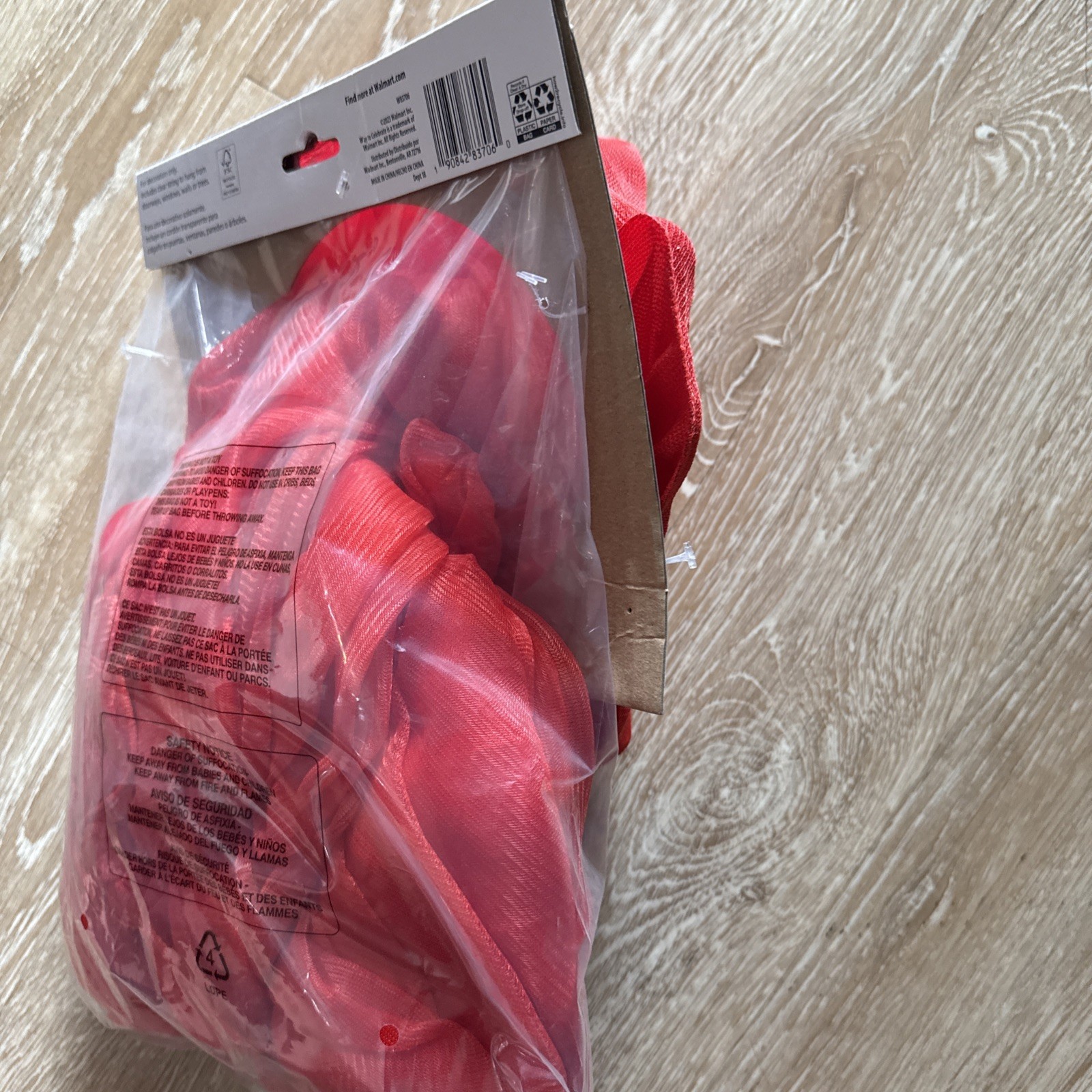 New Celebrate Spooky Halloween Floating Red Devil Horns 7ft Tall Decoration Only