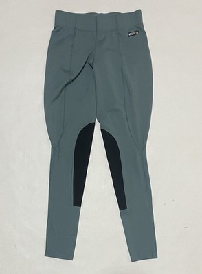 Kerrits Tights Women's Size Small Teal Pants Leggings Patches Stretch USA