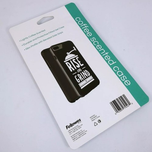Slim Gel Case for iPhone 6, 6s, 7, 8 Plus Rise & Grind Coffee Scented shockproof - Picture 8 of 9