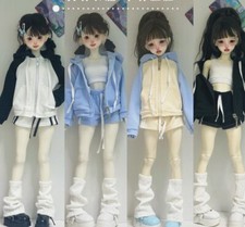 1/4 BJD Doll Casual Tracksuit Set Hoodie  Shorts For 40cm Dolls