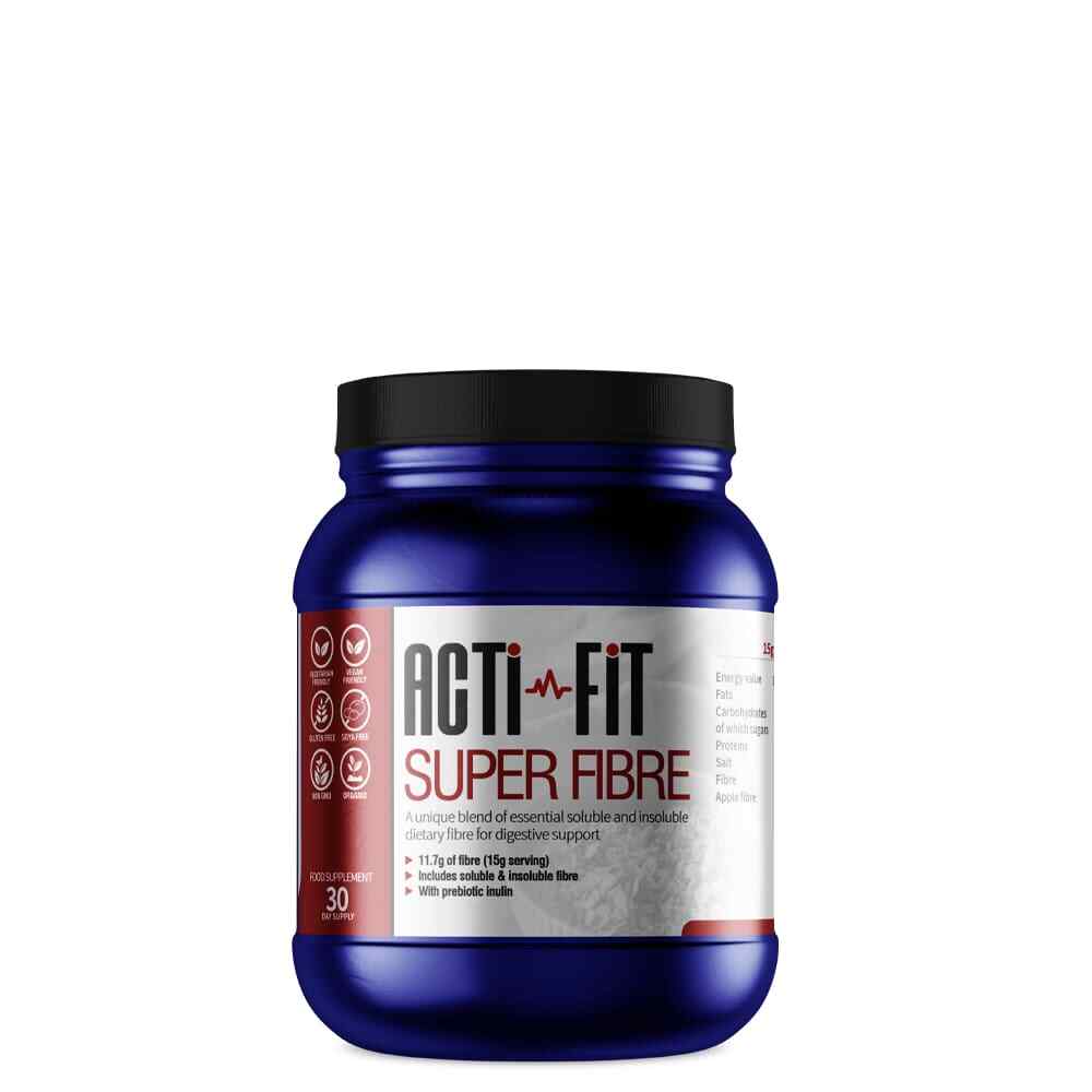 Acti-Fit Super Fibre | 450G Apple Flavour | Gluten-Free Non-GMO Organic Vegan