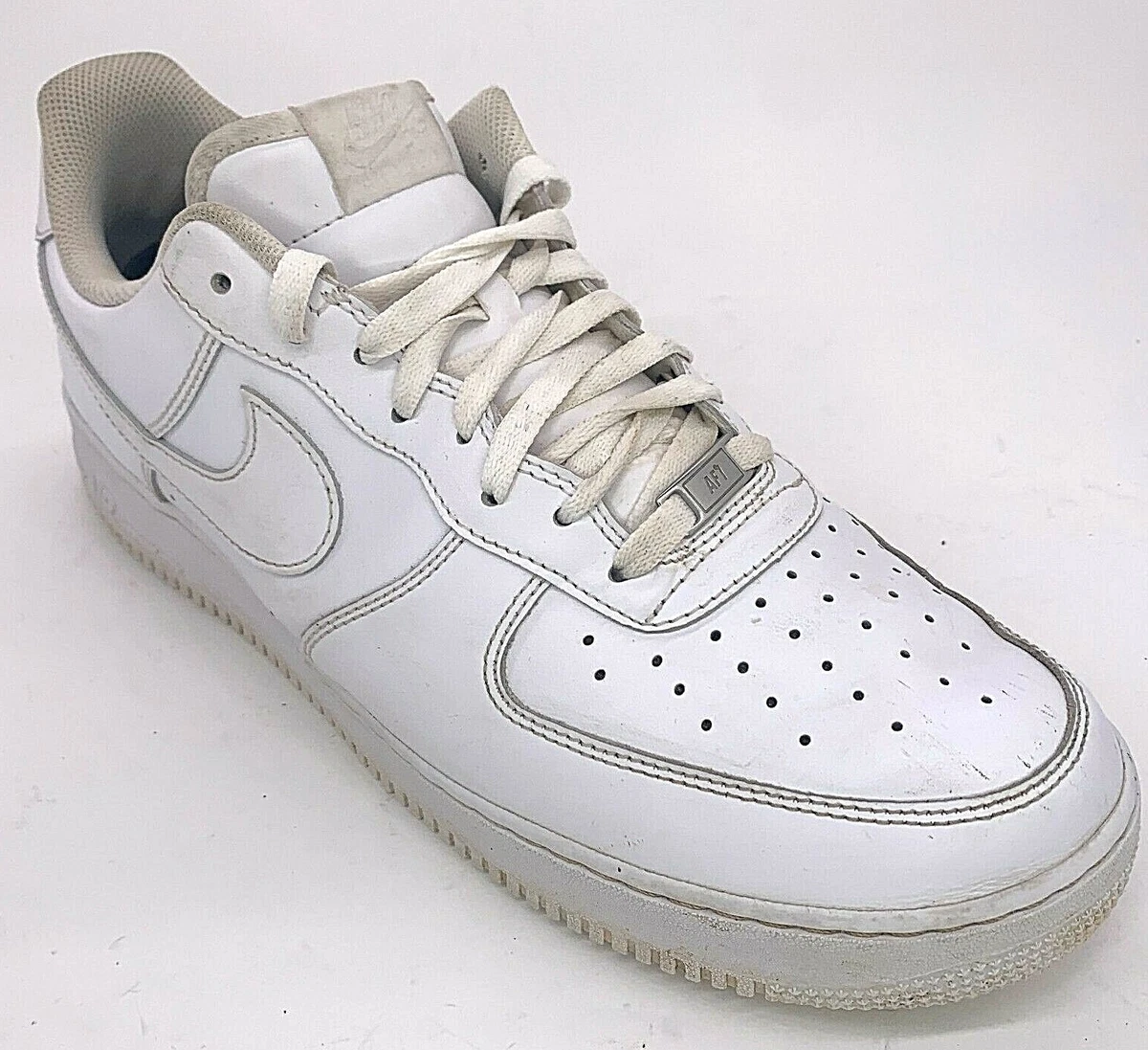  Nike Mens Air Force 1 Low 07 315122 111 White on White - Size  12