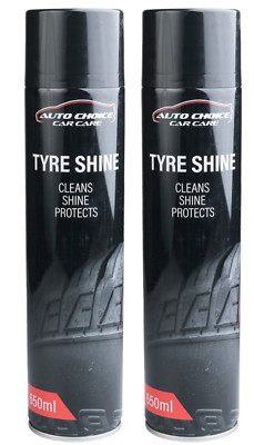 2x großer Reifenschaum 650ml Reifenglanz Back To Black Glanz Slick Autoreinigung