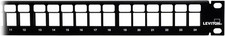 Leviton 132-49255-H24 QuickPort Patch Panel 24-Port 1RU Cable Management Bar
