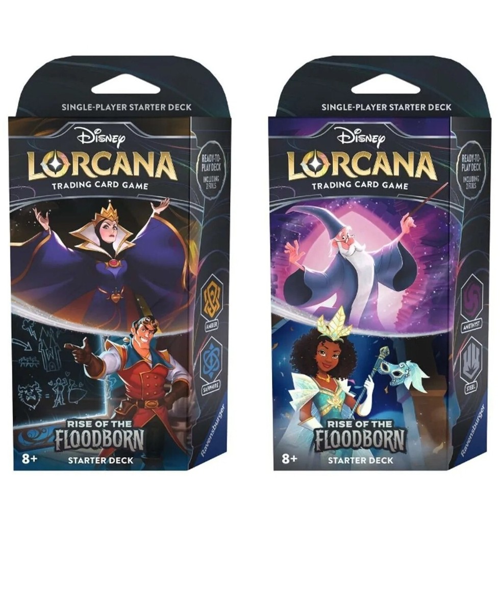 lorcana starter decks where to buy Disney Deck Shimmering Skies Emerald & Steel You and your glimmers will face other Illumineers and their teams in an exciting race to collect lore Lorcana: Rise of the Floodborn