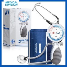 Sfigmomanometro Aneroide professionale con stetoscopio - sfigmo palmare manuale