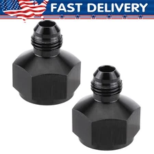 2Pcs 10AN Female to 6AN Male Flare Reducer Fitting Fuel Cell Bulkhead Adapter