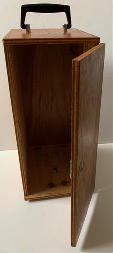 VINTAGE INDUSTRIAL WOODEN BOX 1950S LOCKABLE TOOL CASE CHEST MID CENTURY STORAGE - Picture 19 of 23