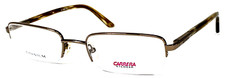 CARRERA CA7507T NOS Brown/Clear Half Rimless 52-20-140 Eyeglasses Frame