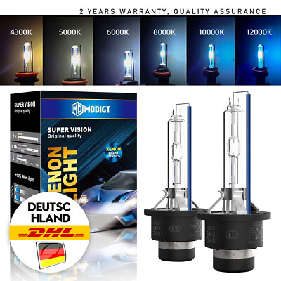 2x XENON BRENNER D2S 6000K 8000K 10000K 12000K 35W SCHEINWERFERLAMPE AUTOLAMPE