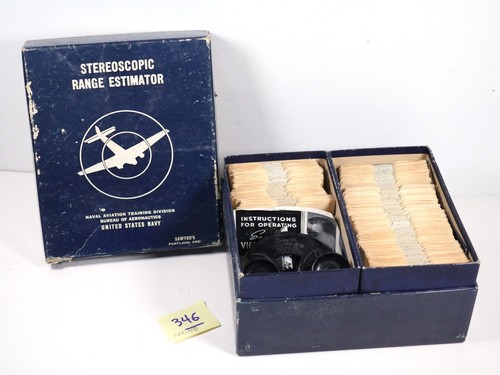 View-Master Stereoscopic Range Estimator US Army 149 Reels & Viewer Must see!