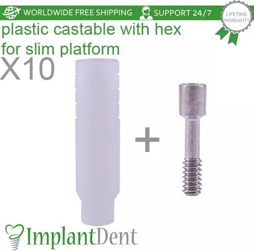 1x Implant Dentaire 3.0mm Hex 2.0 - Titanium, Stérile - Pour Professionnels