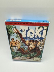 Toki Nintendo NES Game Complete in Box Original CIB  Rare!