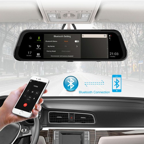4G LTE Android Sat Nav GPS Navigation 1080P Car Mirror Camera WIFI Dash Cam +32G - Picture 5 of 12