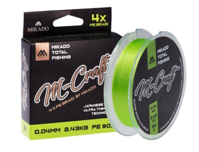 GEFLOCHTENE SCHNÜRE - M-Craft Braid  - FLUO Angelschnur ultralight