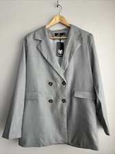 Heartbreak oversized blazer co-ord in grey Size UK 14 BNWT RRP £38