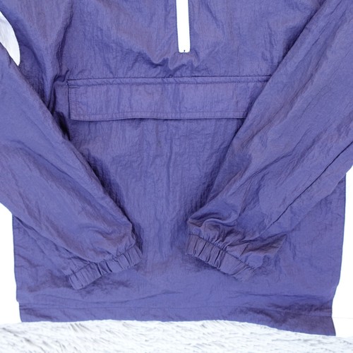 Chaqueta Puma Para Hombre M Mediana Azul Blanco 1/2 Cremallera Cortavientos Malla Nylon Pullover - Imagen 3 de 11