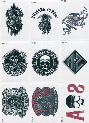 Sons of Anarchy Seasons 1 - 3 Temporary Tattoos Chase Card Set