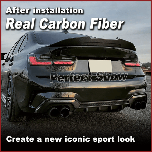 Carbon Heckdiffusor Diffusor Heckansatz für BMW 3er G20 G28 mit M-Paket 2019-20 - Picture 3 of 14
