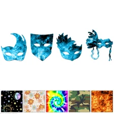 Opera Masks - Decal Sticker - Multiple Patterns & Sizes - ebn7201