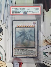 Majestic Red Dragon ABPF-EN040 Ghost Rare Unlimited Edition PSA Grade 9